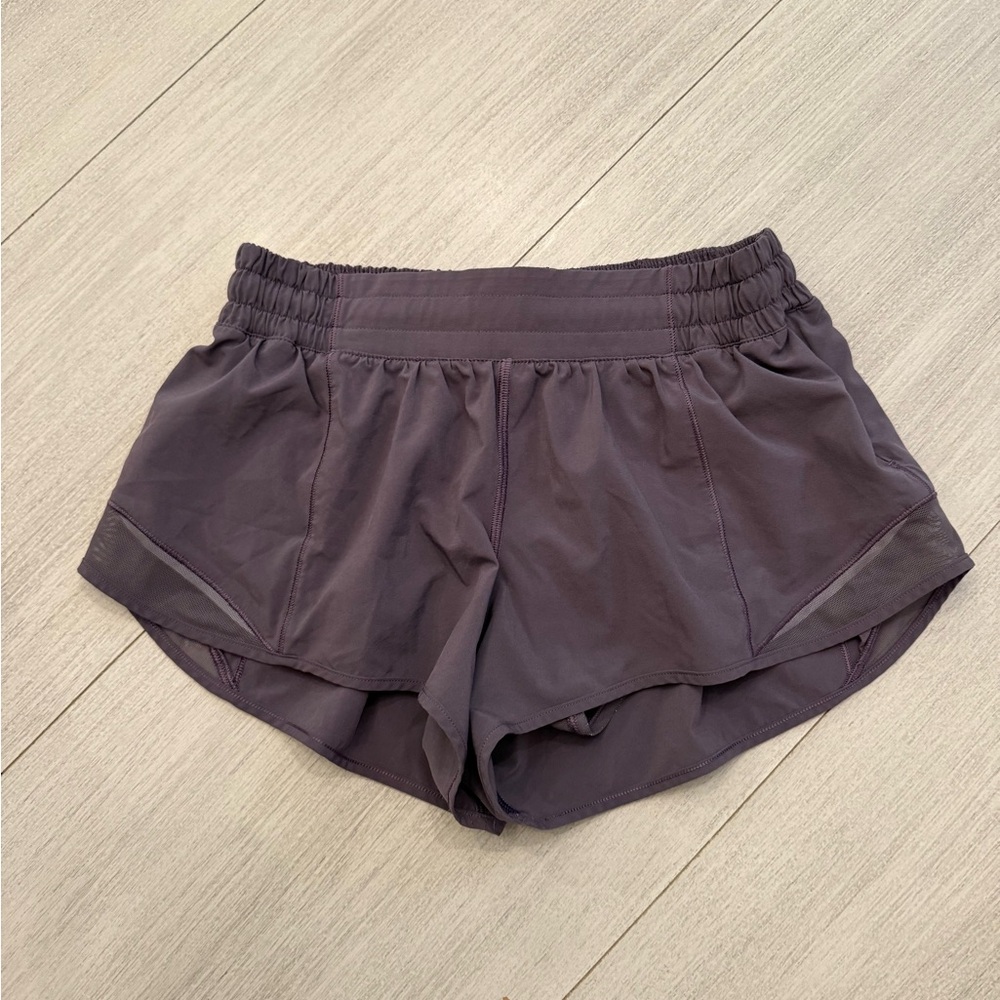 Purple/Gray Lululemon Athletic Shorts, size 8